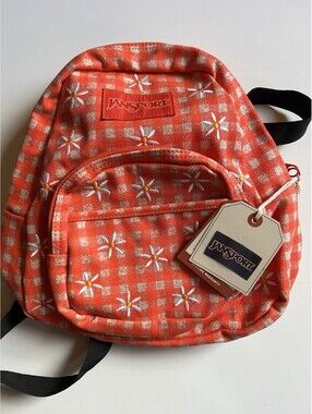 Jansport Mini Backpack Daisy Park Orange NWT